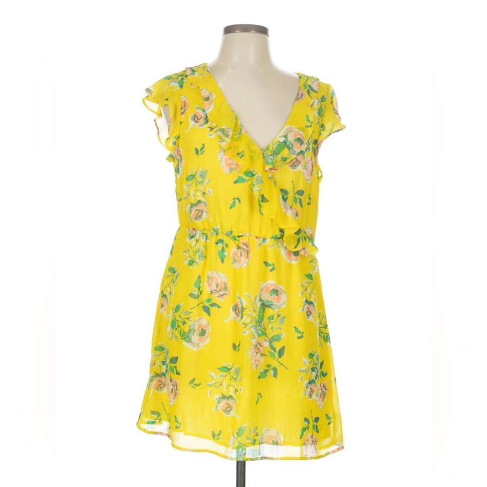 🔥 NWT Prince & Fox Floral Yellow Dress SZ large